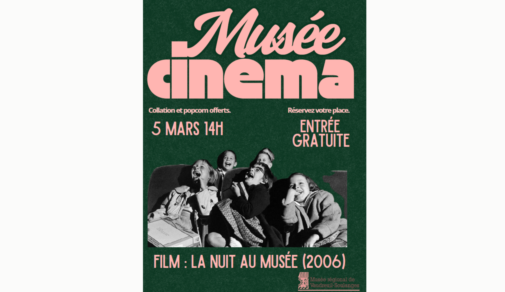 MUSÉE CINÉMA – LA NUIT AU MUSÉE | MUSÉE RÉGIONAL DE VAUDREUIL-SOULANGES